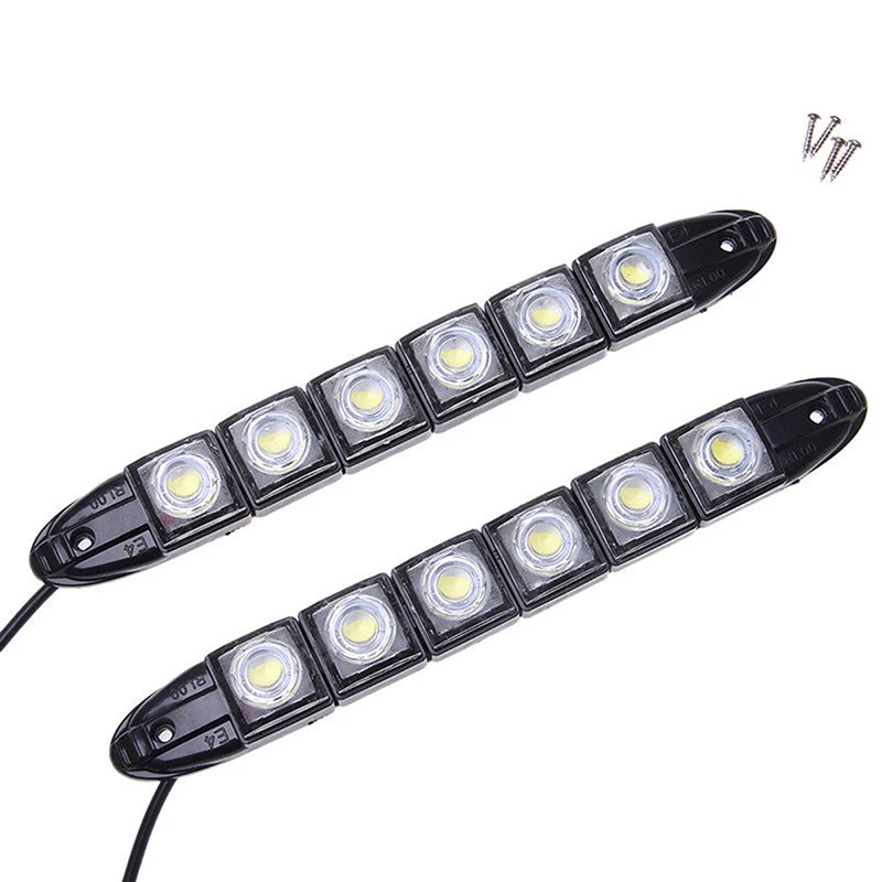

2PCS 6LED New Car DRL Daytime Running Driving Lamp Steering Turn Signal Light