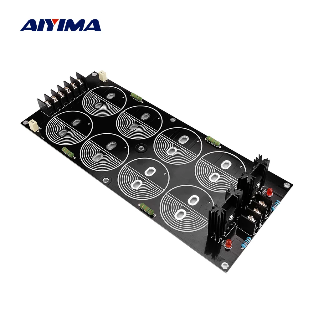 

AIYIMA 120A блок питания выпрямитель фильтр конденсатор плата для 8 конденсаторов 50 мм DIY звуковой динамик усилитель