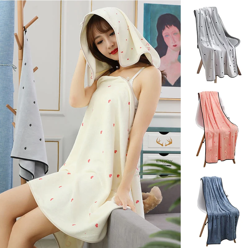 

Мягкое удобное дышащее банное полотенце в форме сердца, 70*135 см, впитывающее Большое пляжное полотенце для душа, практичные бытовые товары