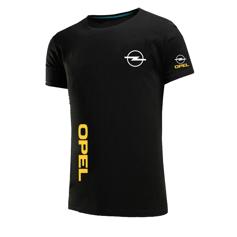 

new OPEL Solid Color Summer Top Customize Leisure Tshirt Man's Short Sleeve Comfortable Cotton Hip Hop Casual Print