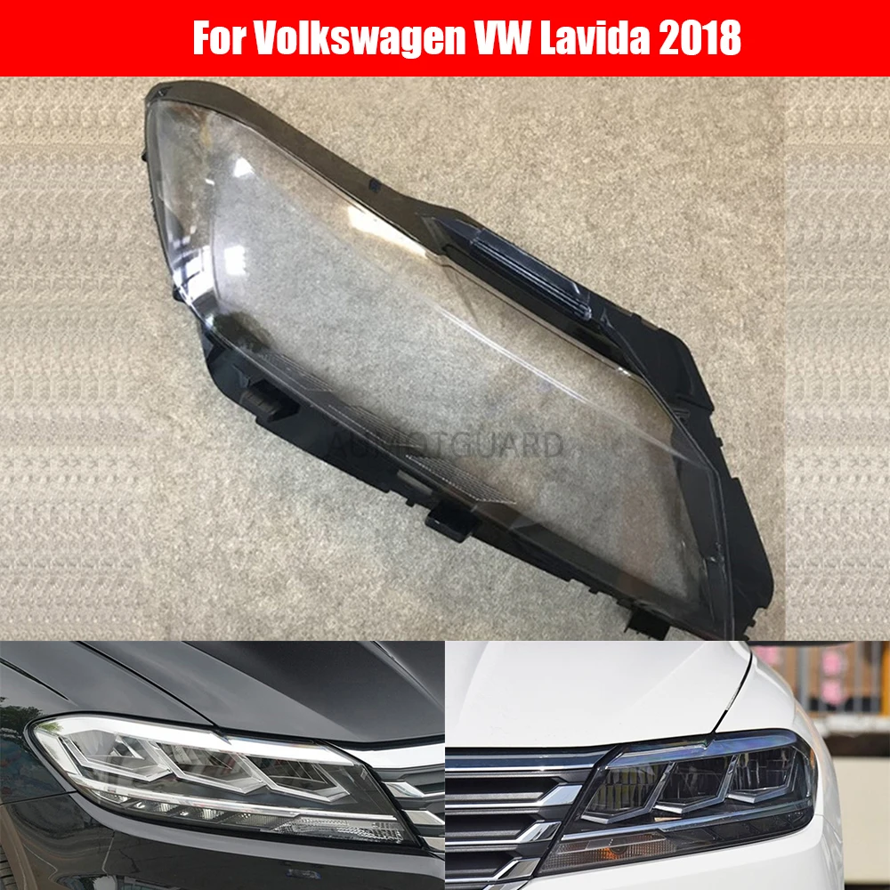 

Car Headlight Lens For Volkswagen VW Lavida 2018 2019 2020 Transparent Car Headlight Headlamp Lens Auto Shell Cover