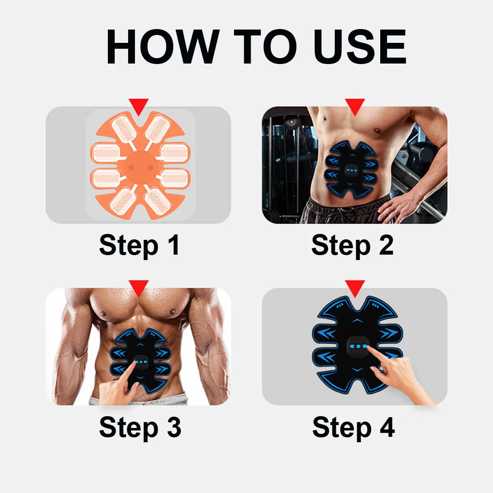 

EMS Abdominal Belt Electrostimulation ABS Muscle Stimulator Hip Muscular Trainer Toner Home Gym Fitness Equipment Women Men
