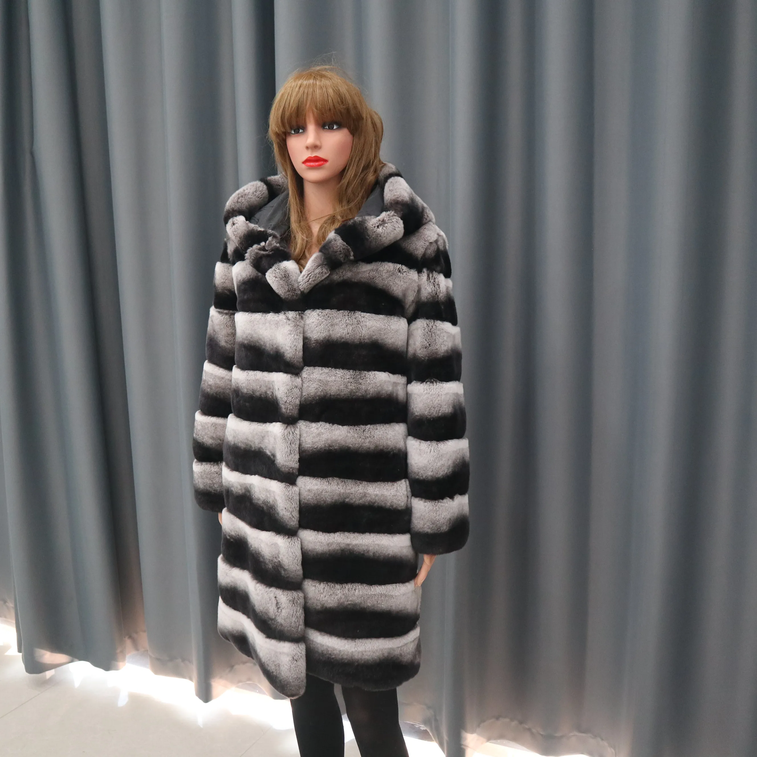 New pattern Winter Women Natural Real Fur Coat Various Colors Thick Warm Short Rex Rabbit Jacket | Женская одежда