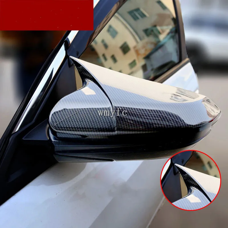 

Horn Shape ABS Carbon Fiber Style Rear View Side Mirror Cover Rearview Caps For Honda For Civic 10th 2016 2017 2018 2019 2020