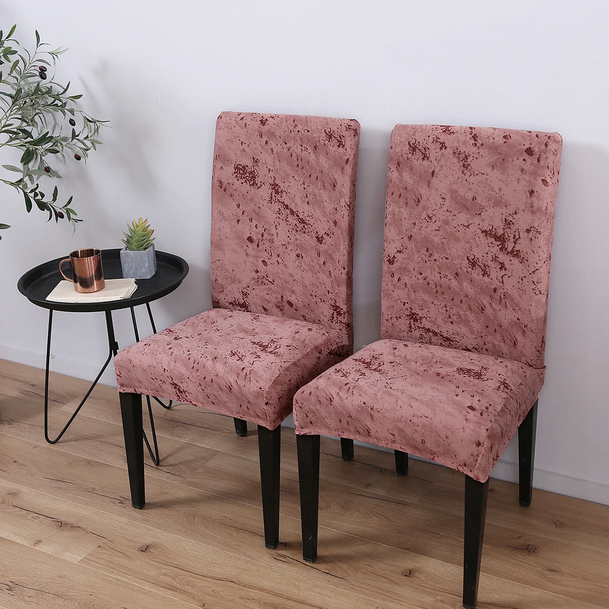 Spandex Stretch Wedding Banquet Chair Cover Home textiles Party Decor Dining Room ink printing Seat 1/2/4/6/8/10 Pcs D20 | Дом и сад