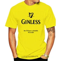 new ginless logo funny mens t shirt gin gift present drinking tonic drunk joke 2021est top teesfashion style men teemens tee s