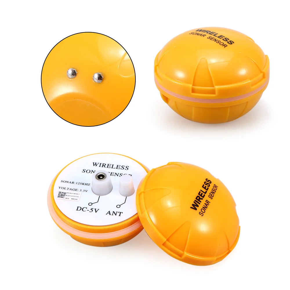 Портативный Беспроводной удаленный рыболокатор на глубину 36 м/118футов эхолот с