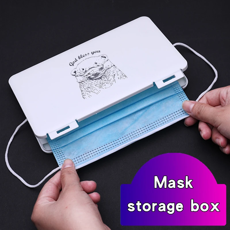 Мультяшная переносная маска коробка для хранения детей Fundas Mascarillas Bolso респиратор