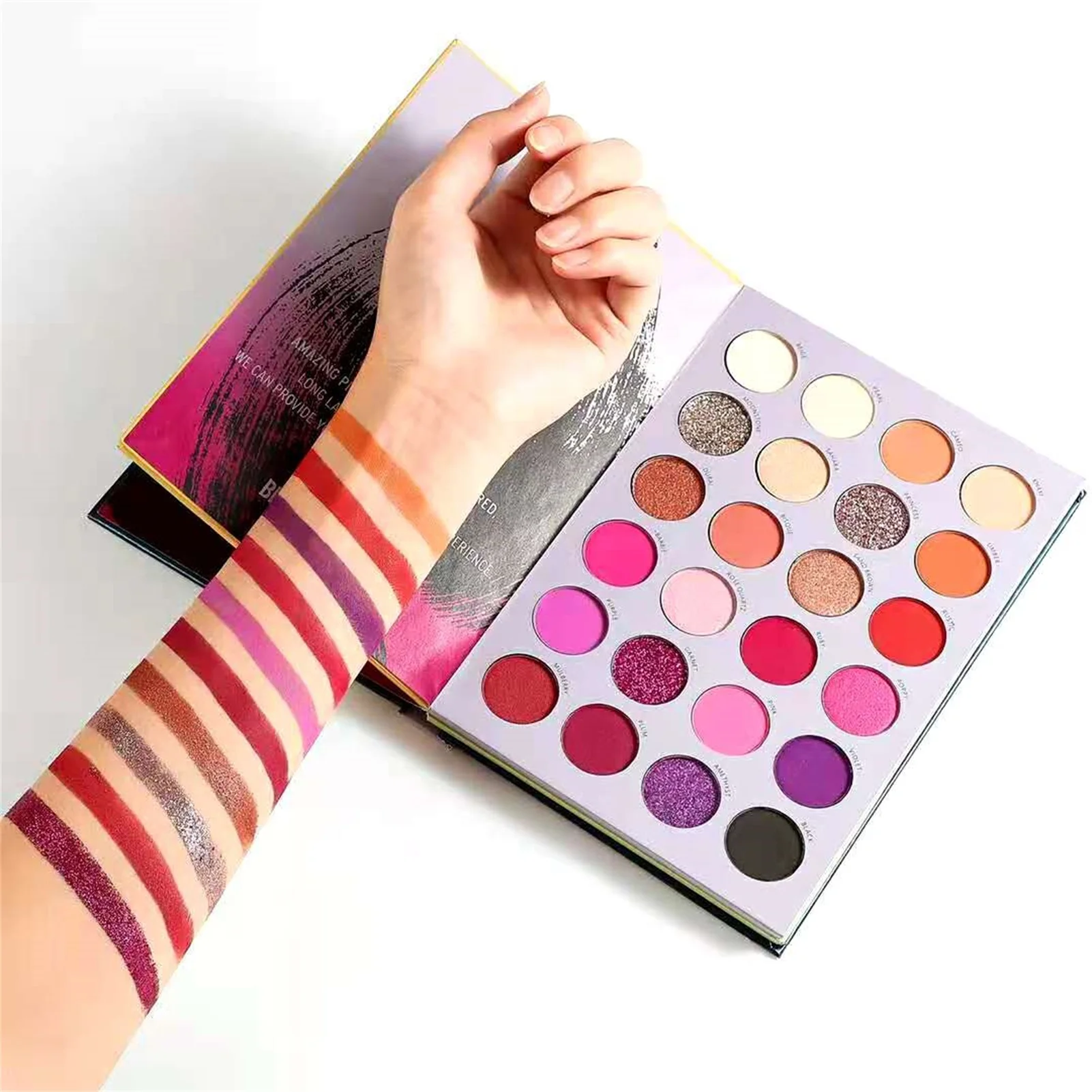 72 Colors Eyeshadow Palette Glazed Three-layer Book Style Make Up Cosmetic Highlight Matte Pearlescent Eye Shadow Makeup |