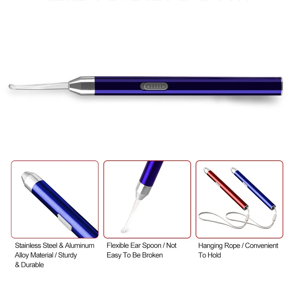 

USB Rechargeable Flashlight Earpick Ear Wax Cleaner