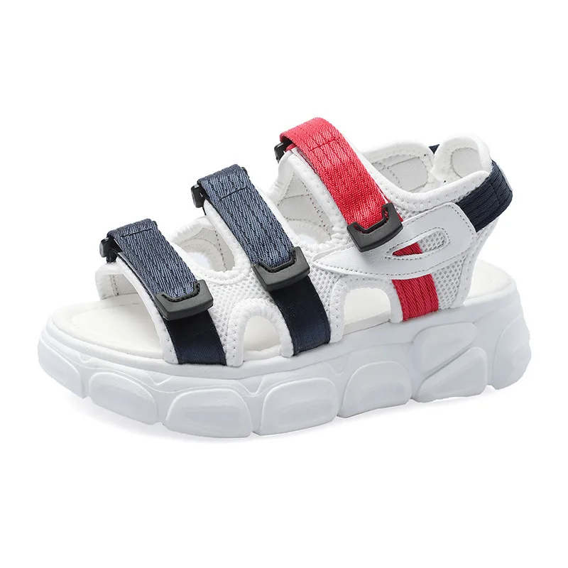 2019 г. летние женские спортивные сандалии с открытым носком наклейки пляжная