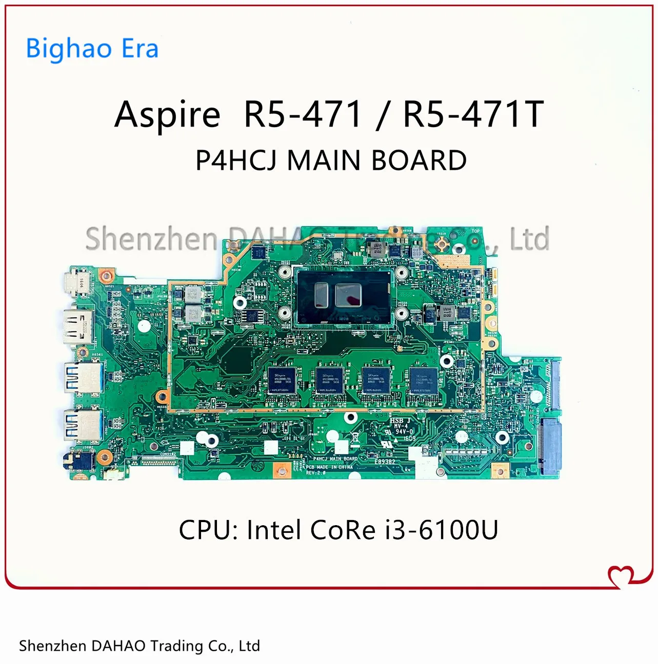 

FOR ACER R5-471 R5-471T R5-471G Laptop Motherboard With SR2EU I3-6100U CPU P4HCJ MAIN BOARD 100% Fully Tested