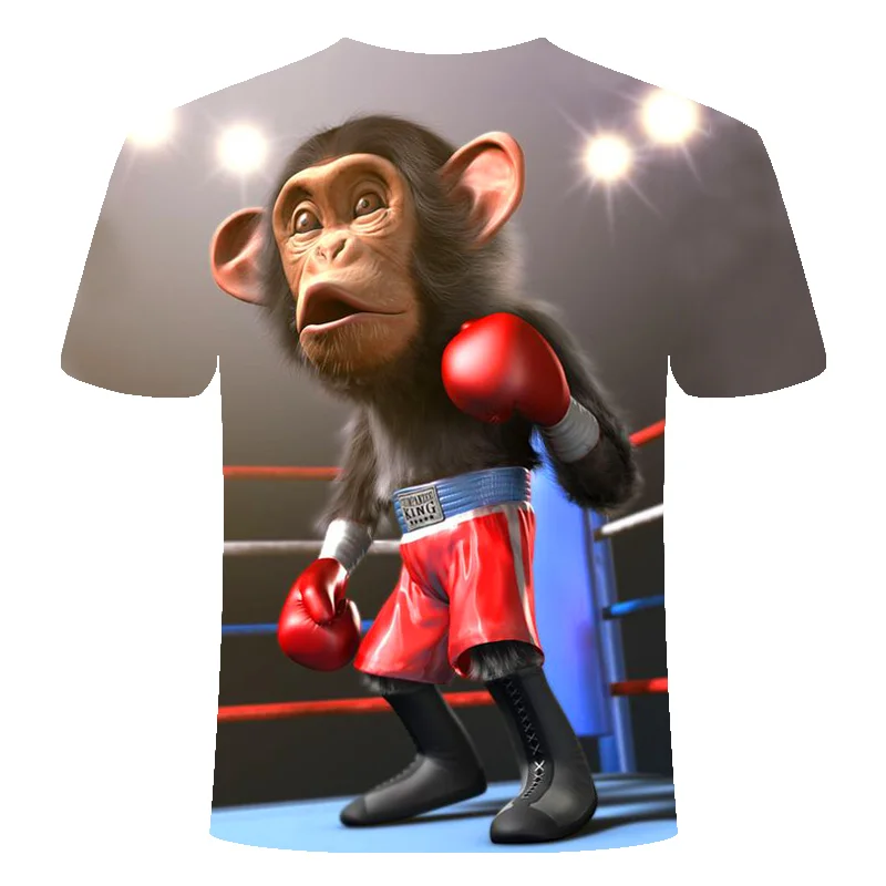 

Men Animal t shirt Orangutan/monkey 3D Print tshirt Men Funny tees tops Short Sleeve O-neck 3D Print Summer Men clothing Tops