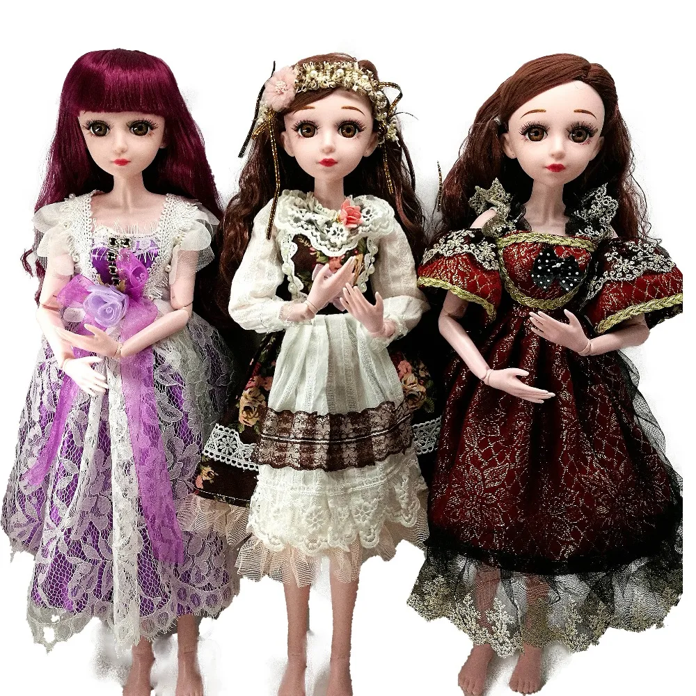 BJD кукла 1/3 коричневые глаза с BJD одежда обувь 60 см Кукла девочка подарок игрушки ручной работы силиконовая кукла реборн модная игрушка для детей