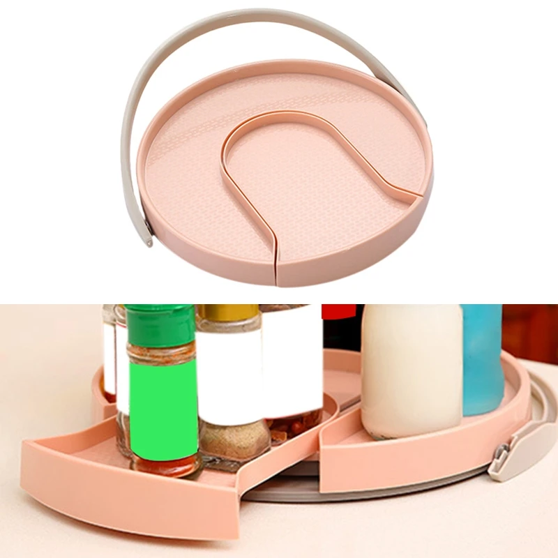 Вращающийся на 360 градусов лоток для специй фруктов поворотный стол подставка