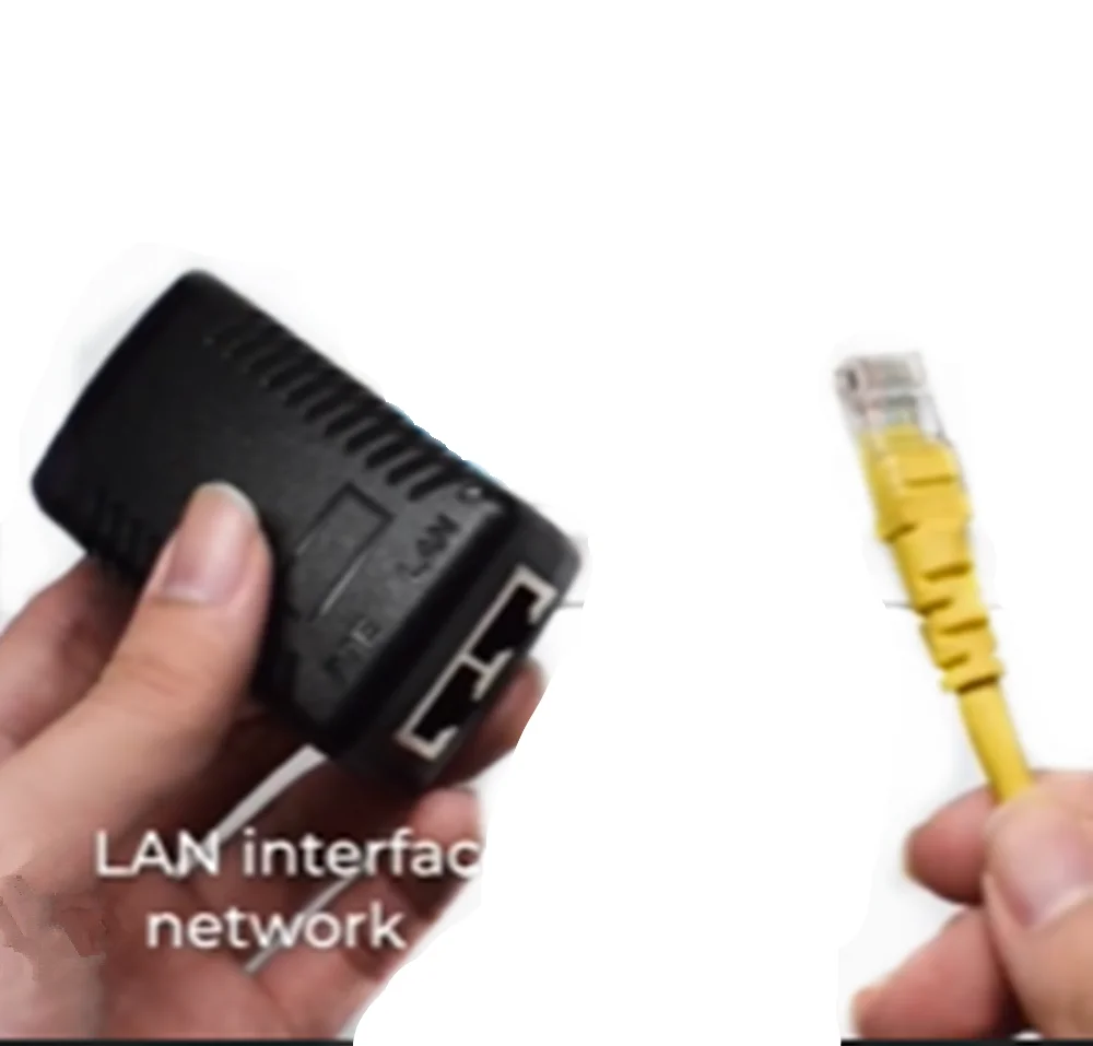 Poe injector Video surveillance DC12V/15V/24V/48V plug EU/US Plug Optional For camera Power Adapter | Лампы и освещение