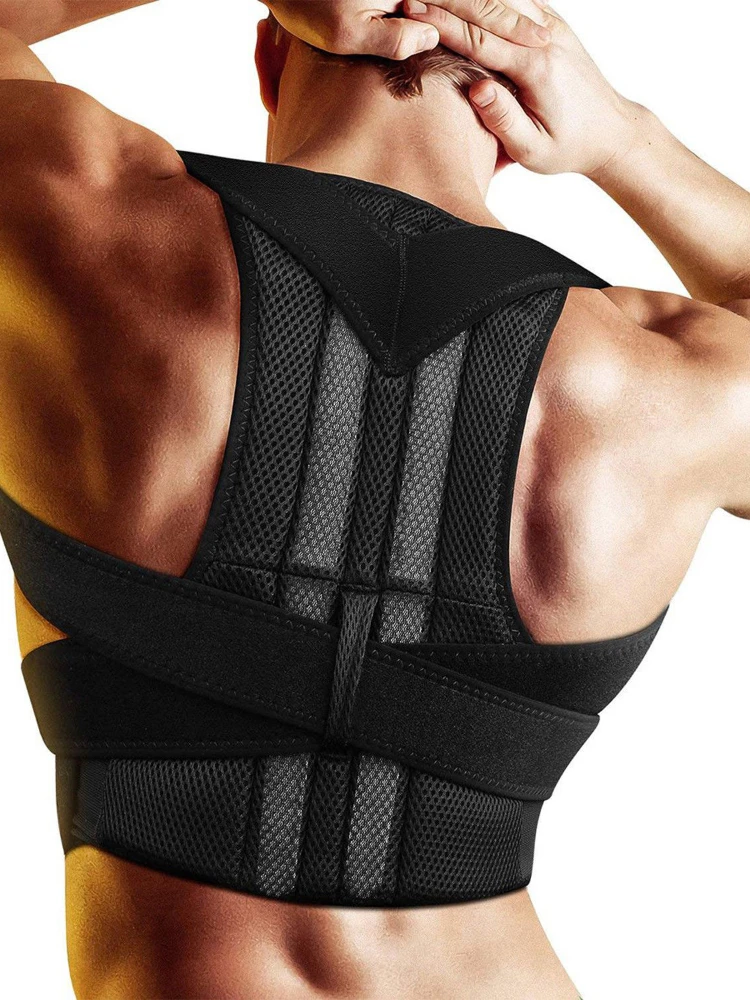 

Adjustable Adult Corset Back Posture Corrector Therapy Shoulder Lumbar Brace Spine Support Belt Posture Correction For Men Women