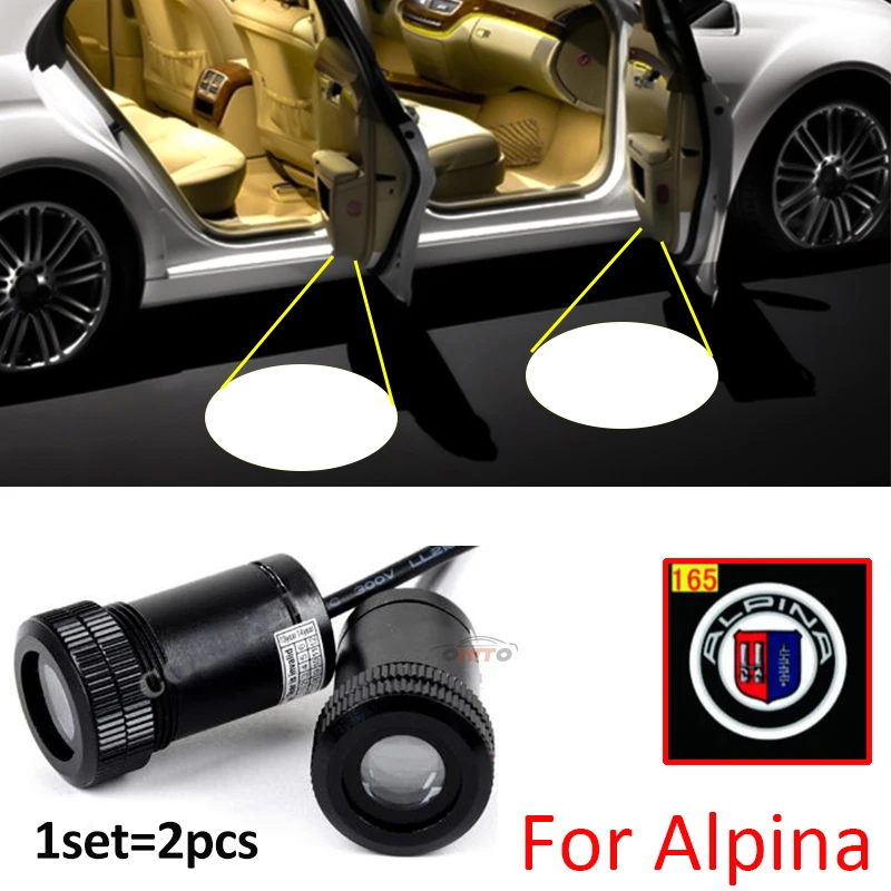 

Car Led Car Door Projector Welcome Lights Car Led Ghost Shadow Light 12V 10W Alpina logo 165 for E60 E90 F10 F30 F15 E91