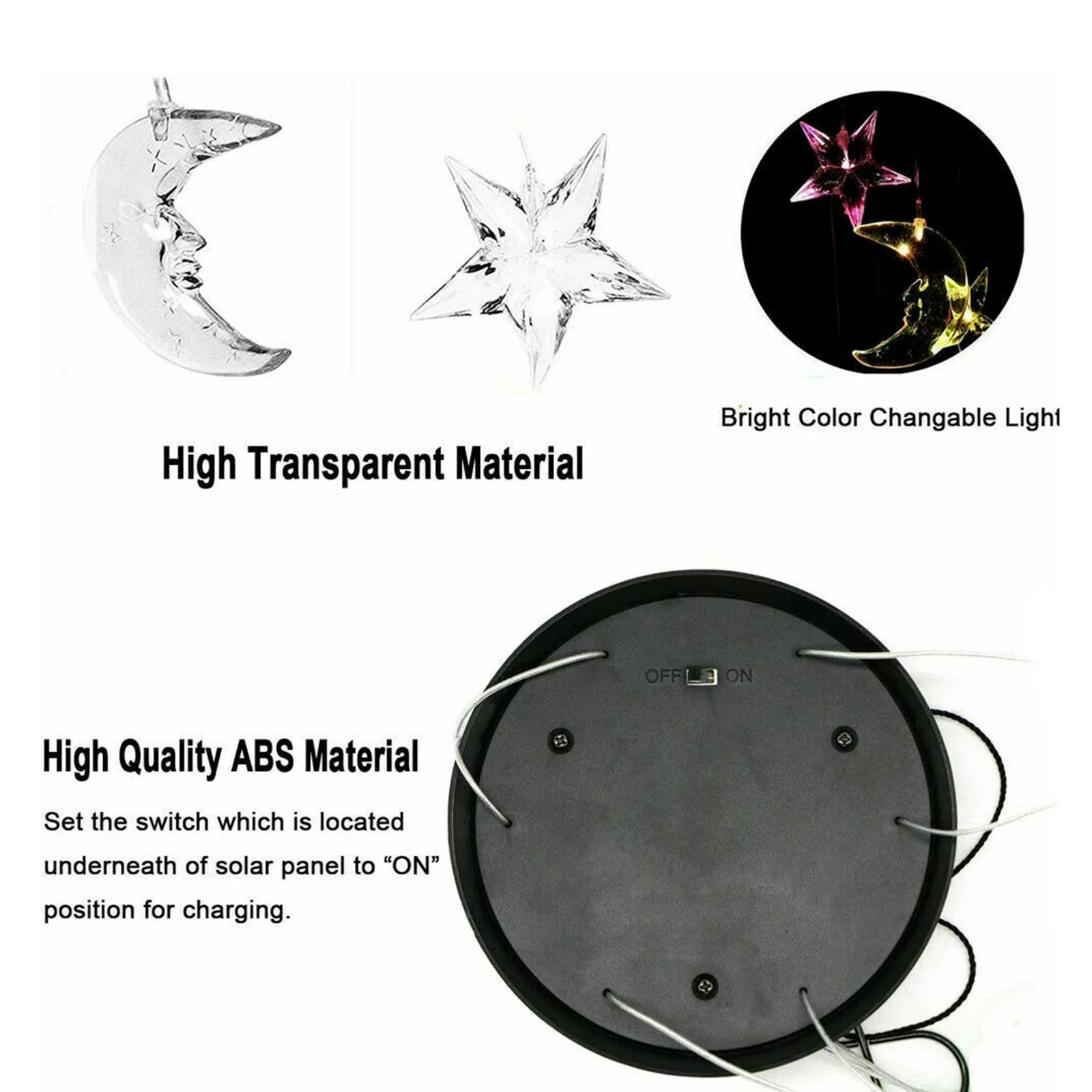 

Solar Wind Chimes Light Memorial Mobile Hanging for Garden Party Window Home