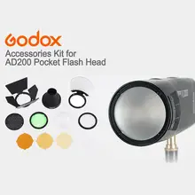 Godox Magnetic Round Head Flash AK R1 Accessory Set Kit  Godox AK-R1 Kit Mini Photography Replacement Parts For Godox H200R V1