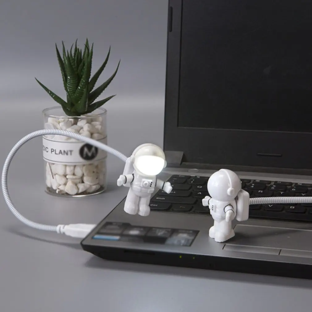

Portable Reading LED USB Energy-saving Light Bulb For Notebook Mobile Power Emergency Lamp USB Astronaut LED Night Light