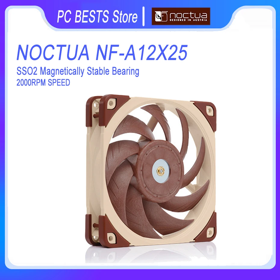 Noctua NF A12x25 120 мм 12V 3Pin/4Pin ШИМ тихий вентилятор радиатора контроль температуры