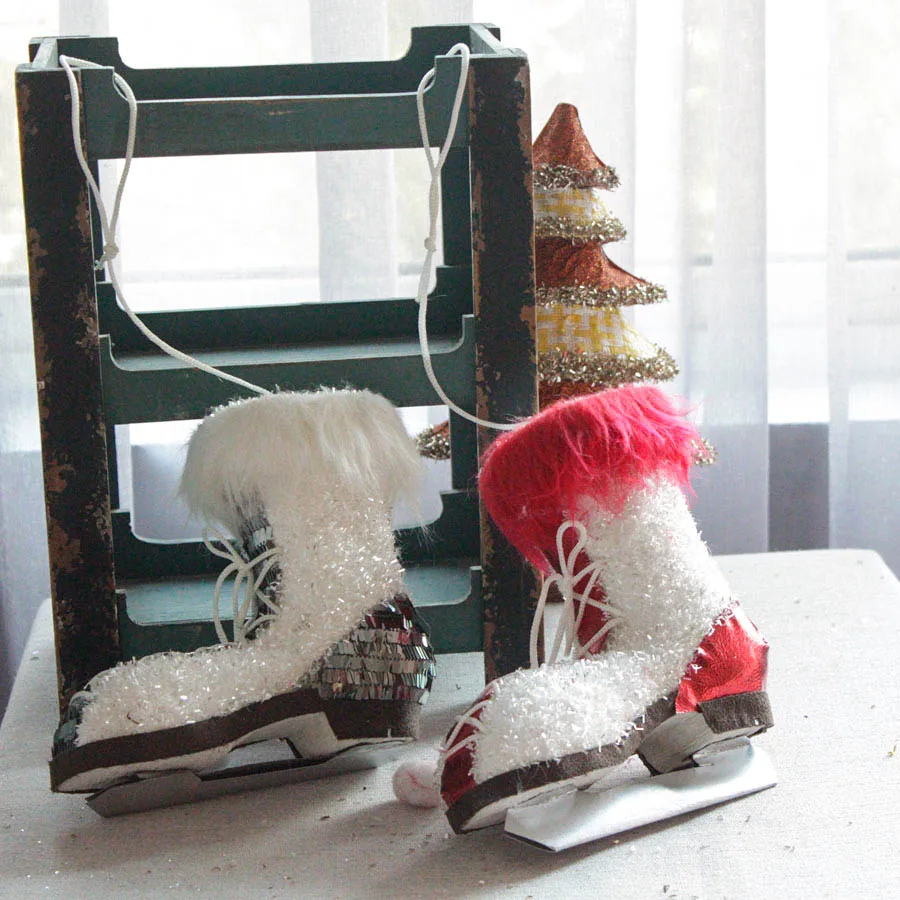 9-дюймовые рождественские украшения сани Рождественские Подвески для новогодней