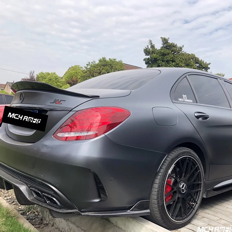 Сплиттеры для губ из углеродного волокна отделочные фартуки Mercedes Benz C class W205 C205 C180