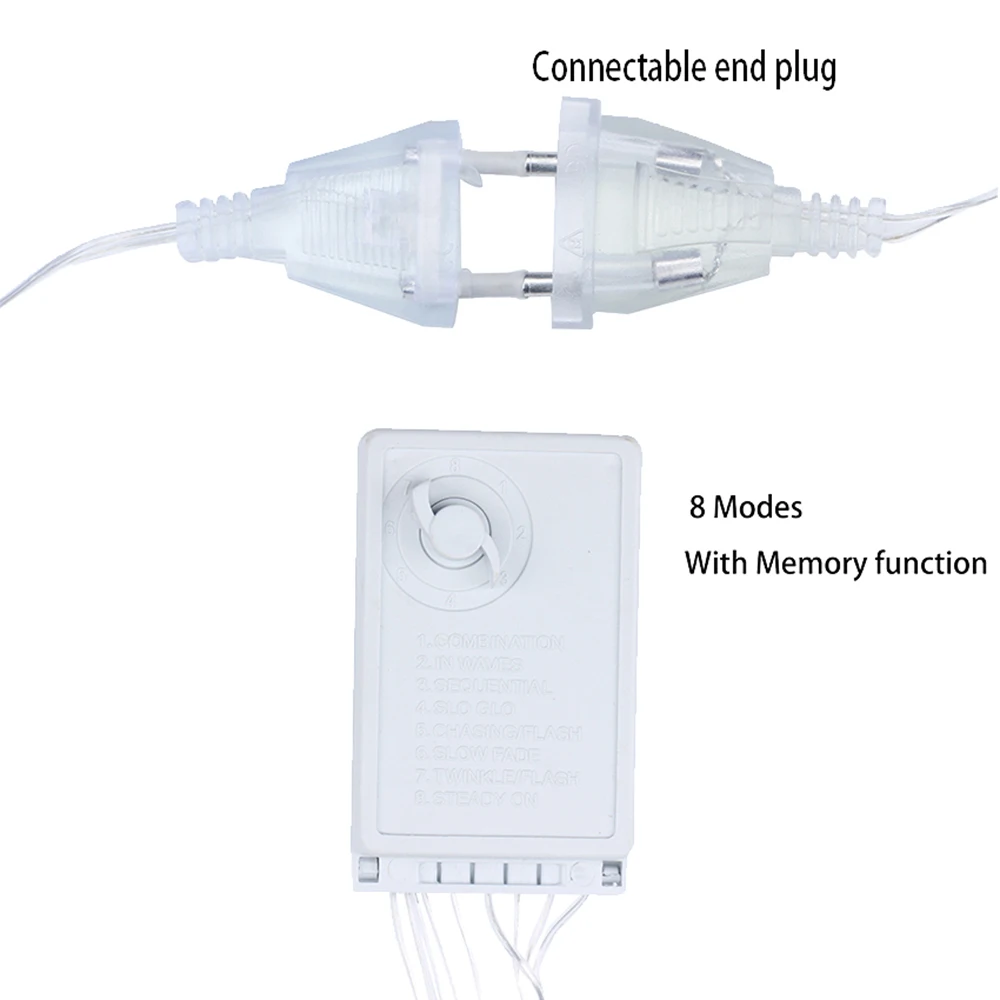 

2.5m 138 Leds Icicle Star Fairy Lights Christmas Garland Curtain String Lights Star Lamp Wedding Party New Year Decoration