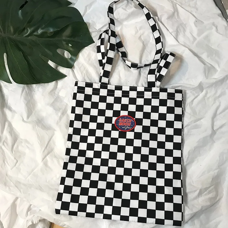 shoulder bag Винтажный уличный Японский Корейский Холщовый клетчатый рюкзак для студентов, школьников, мужчин и женщин, Сумка с пряжкой на молнии, Студенческая дорожная сумка для книг - Цвет: shoulder bag