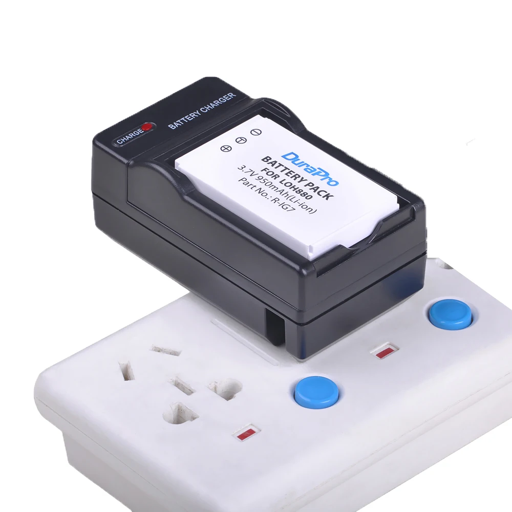 1pc 950mAh R-IG7 Camera Battery + Wall Charger for Logitech Harmony LOH880 720 900 850 880 885 890 Pro H880 Universal Remote