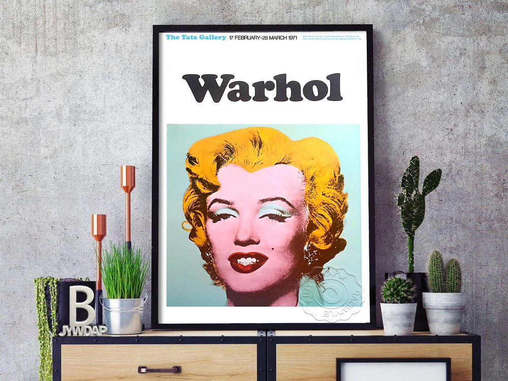 

Andy Warhol Exhibition Marilyn Monroe Wall Pictures for Living Room Movie Posters and Prints Wall Art Canvas Painting Home Decor