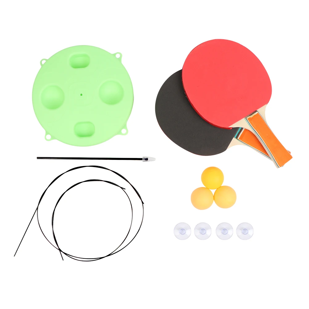 Portable Table Tennis Trainer Training Machine Elasticity Kid Adult Ping Pong Rebound Practice Self-Training Artifact | Спорт и
