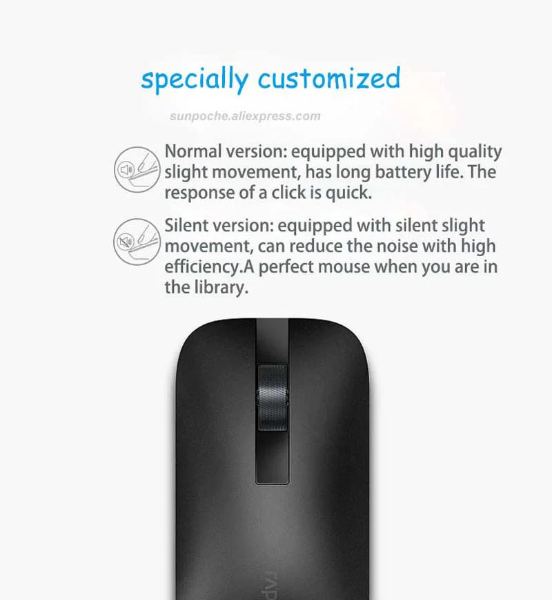 Rapoo M550 перезаряжаемая многорежимная Bluetooth 3,0/4,0 и 2,4G беспроводная мышь офисный ПК управляемая 3 устройства Бесшумная тонкая мышь
