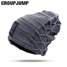 Стильные шапочки Skullies, зимняя мужская шапка, Толстая теплая зимняя мужская шапка, толстая шапка s Beanies, Зимняя мужская шапка toucas gorros