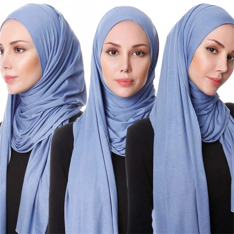 90*180 Trendy women muslim jersey hijab scarf foulard femme size plus hijabs Islamic shawls soild Modal headscarf for |