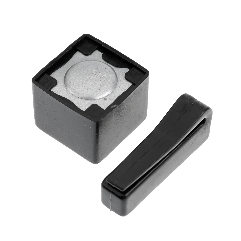

2 Set Pool Cue Chalk Holder & Magnetic Clip Replacement for Billiards - Lightweight & Durable