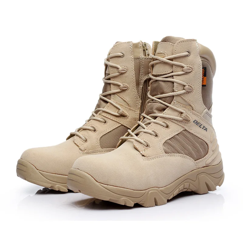 

Winter Autumn Men Military Boots Quality Special Force Tactical Desert Combat Ankle Boats Army Work Shoes Leather Snow Boots