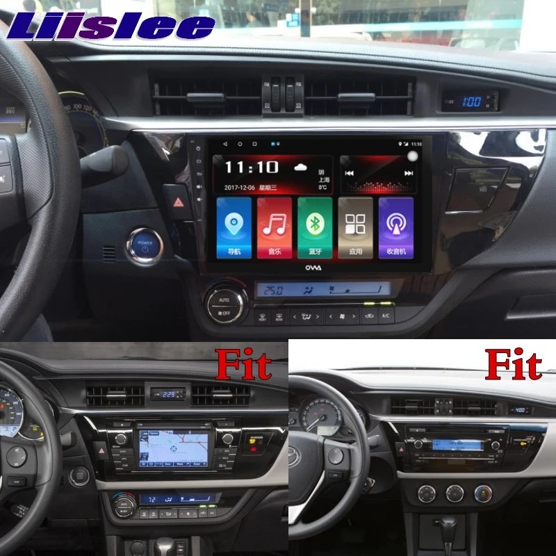Для Toyota Corolla E170 2013 ~ 2018 LiisLee Автомобильный Мультимедийный адаптер CarPlay GPS аудио