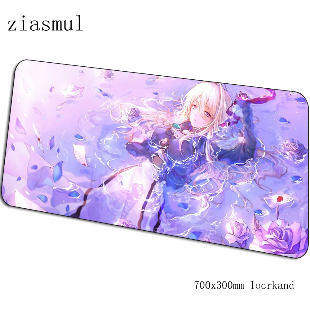 Violet evergarden коврики 700x300x3 мм Высококачественный игровой коврик для мыши большая клавиатура Коврик для мыши милый ноутбук аксессуары для геймеров коврик для мыши - Цвет: pattern 11