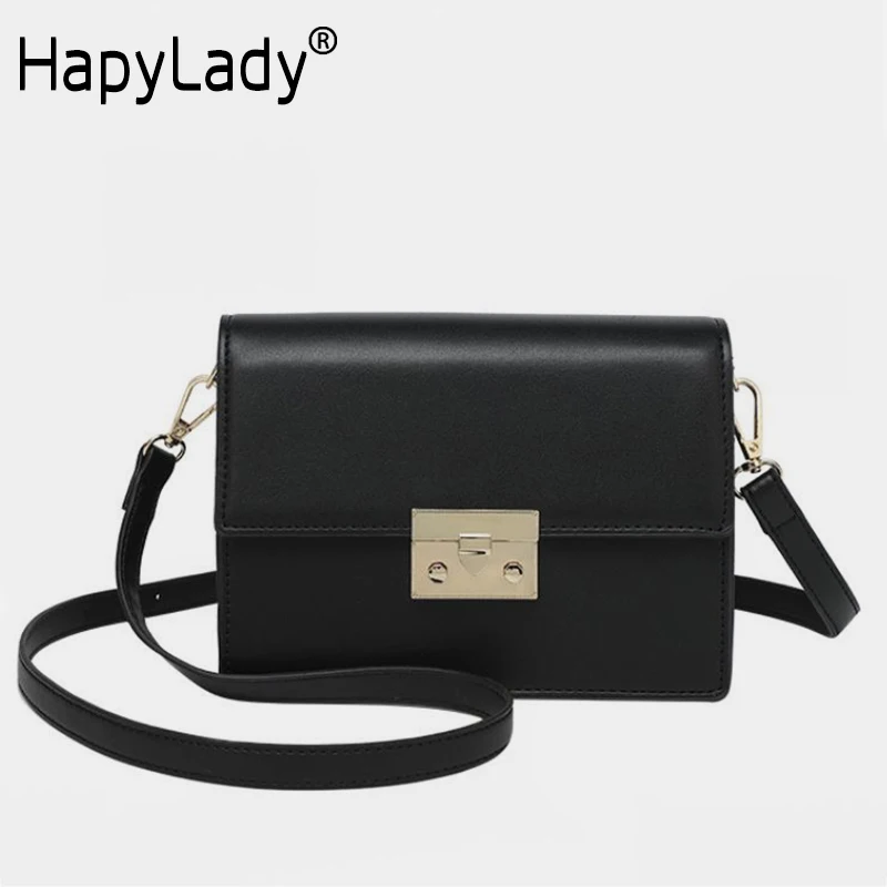 

HapyLady Retro Women'S Shoulder Bag Pu Leather Luxury Cross Body Bag Simple Small Square High En Western Style Bags