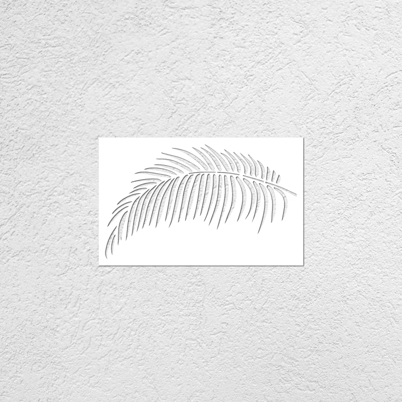 

50cm 70cm Stencil For Wall Decor Large Furniture Template Painting Lock On The Paint Mandala Leaf Tropical Summer Jungle S047