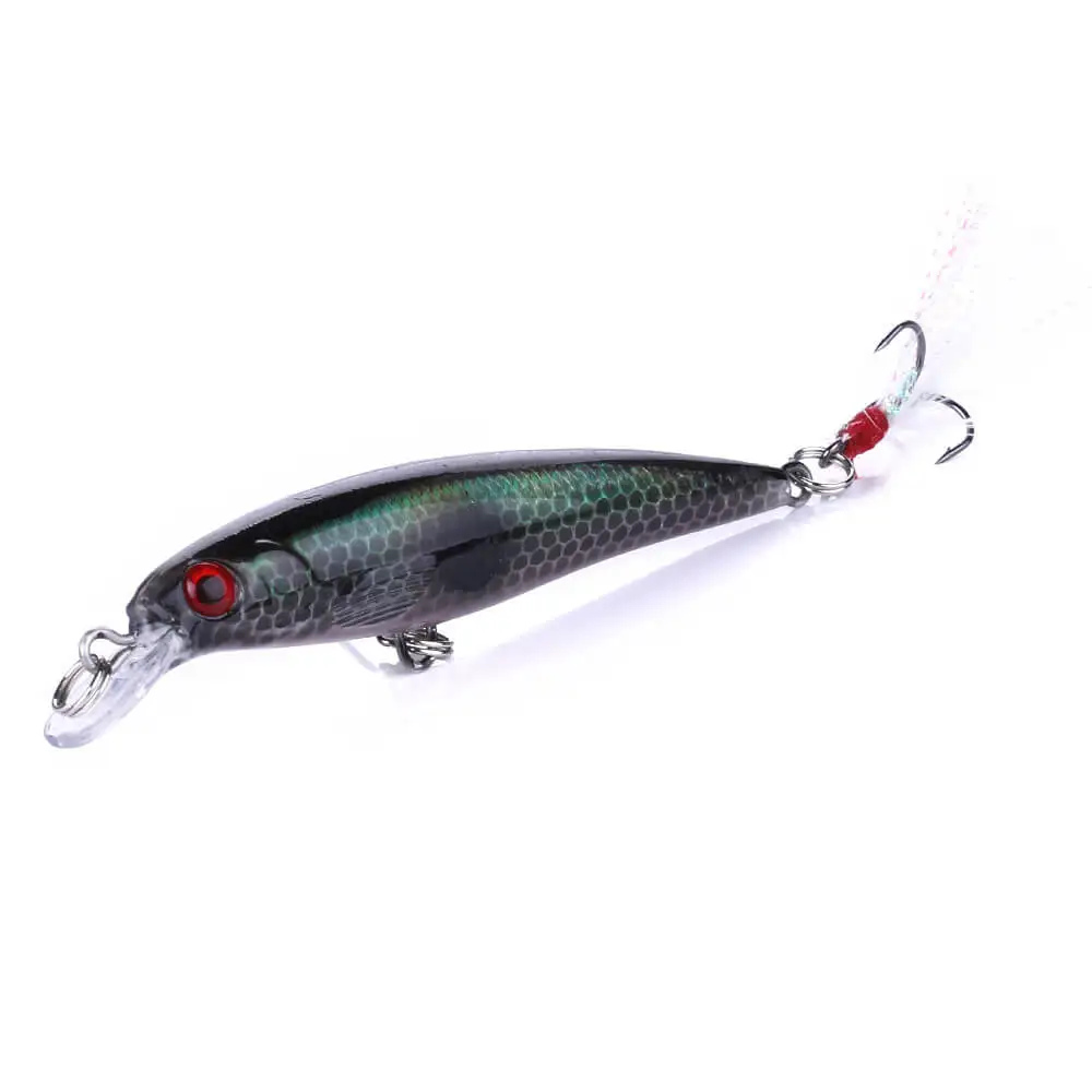 

10pcs Minnow Fishing Lure 9CM/8G Crankbait Top Water Lures Artificial Bait Bass