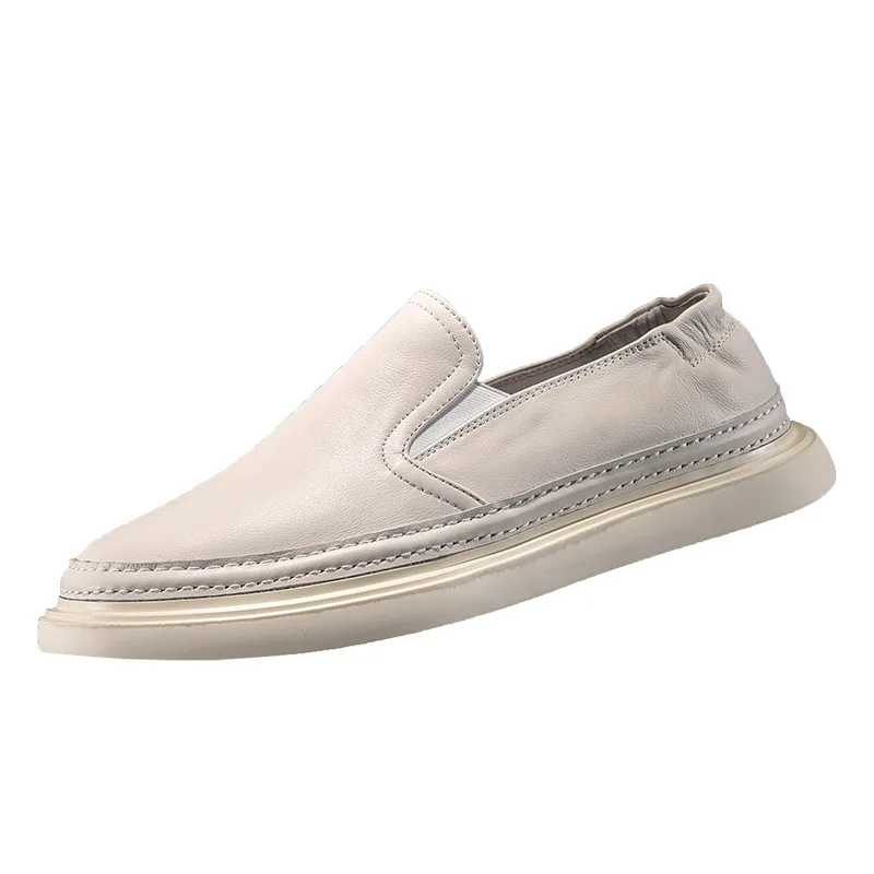 

Leisure shoes High Quality Genuine Leather loafer shoes Driving shoes soft breathable sneaker fashion boots men casual shoes