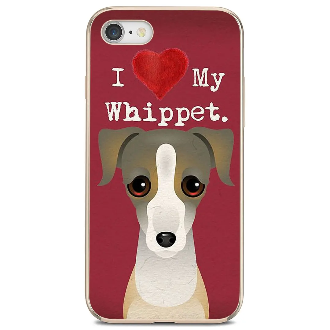 I-Love-My-Whippet-dog-puppies For Xiaomi mi Redmi Note 3 4 4X 5 6 7 8 8t 9 9s 9t 10 pro lite Cover | Мобильные телефоны и