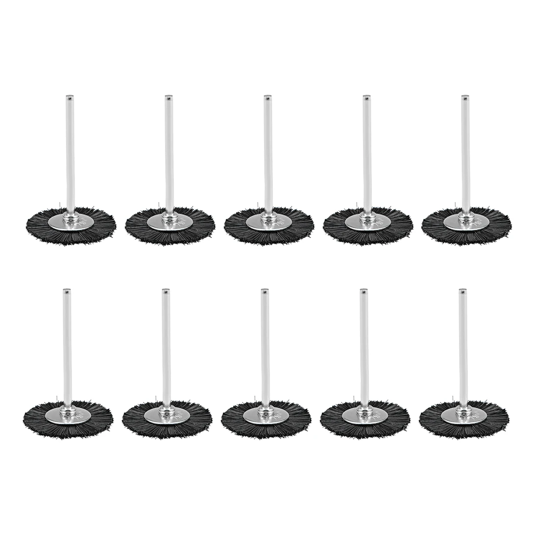 

uxcell Mini Nylon Buffing Polishing Wheels T Shape 25X4mm with 2.35mm Arbor for Jewelry Metal Wood Rotary Tool Black 10Pcs
