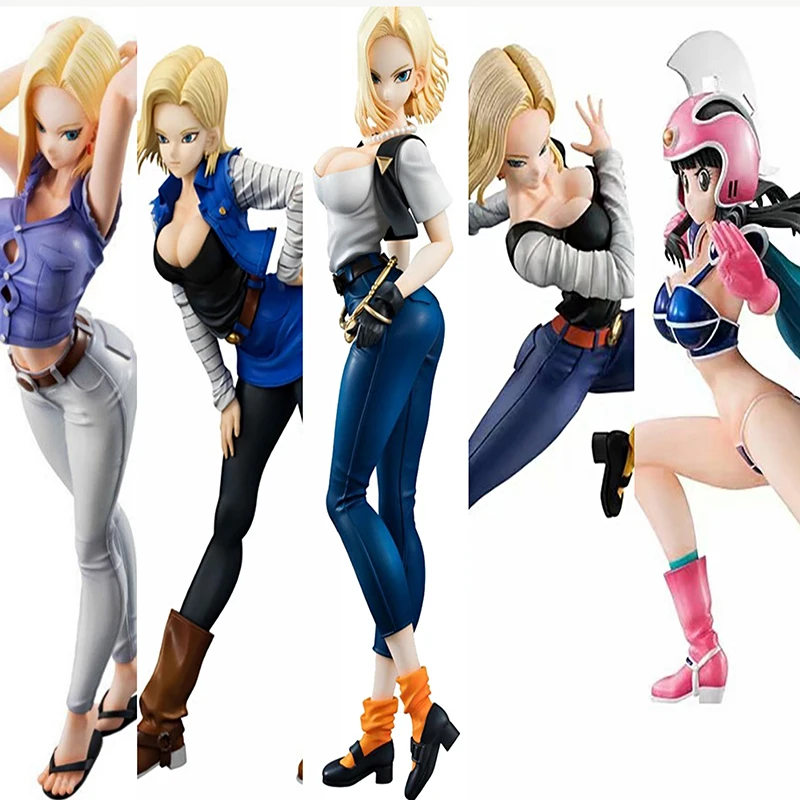 

Привлекательная девушка Gals Chi-Chi Armor Android фигурка лазури Android 18 экшн-фигурка Коллекционная модель игрушки куклы подарок