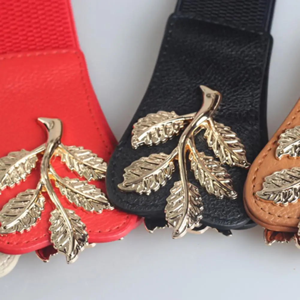 

Fashion Women Girl Stretch Skinny Retro Elastic Buckle Waist Belt for Dress Waist Belt