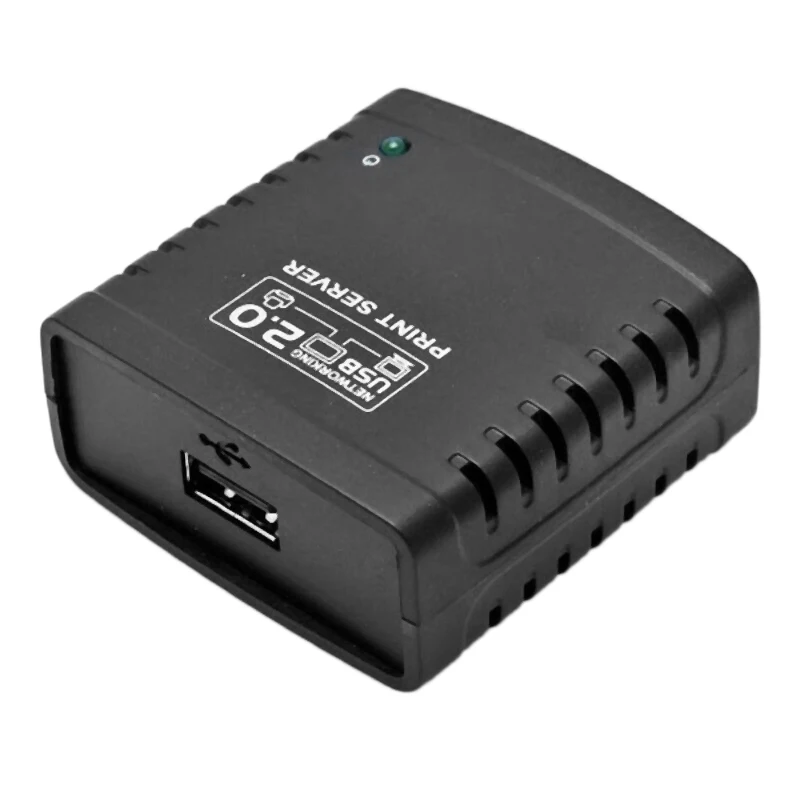USB 2 0 LRP Печать Сервер Поделиться LAN Ethernet Сетевые принтеры Адаптер питания с вилкой