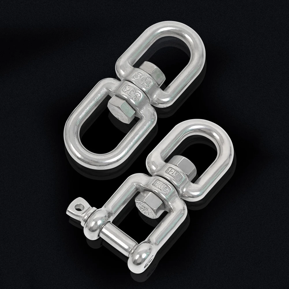 

Цепочка из нержавеющей стали 304, 8 форм, соединительное кольцо, соединительный крючок, поворот на 360 градусов, универсальные фурнитура, аксес...